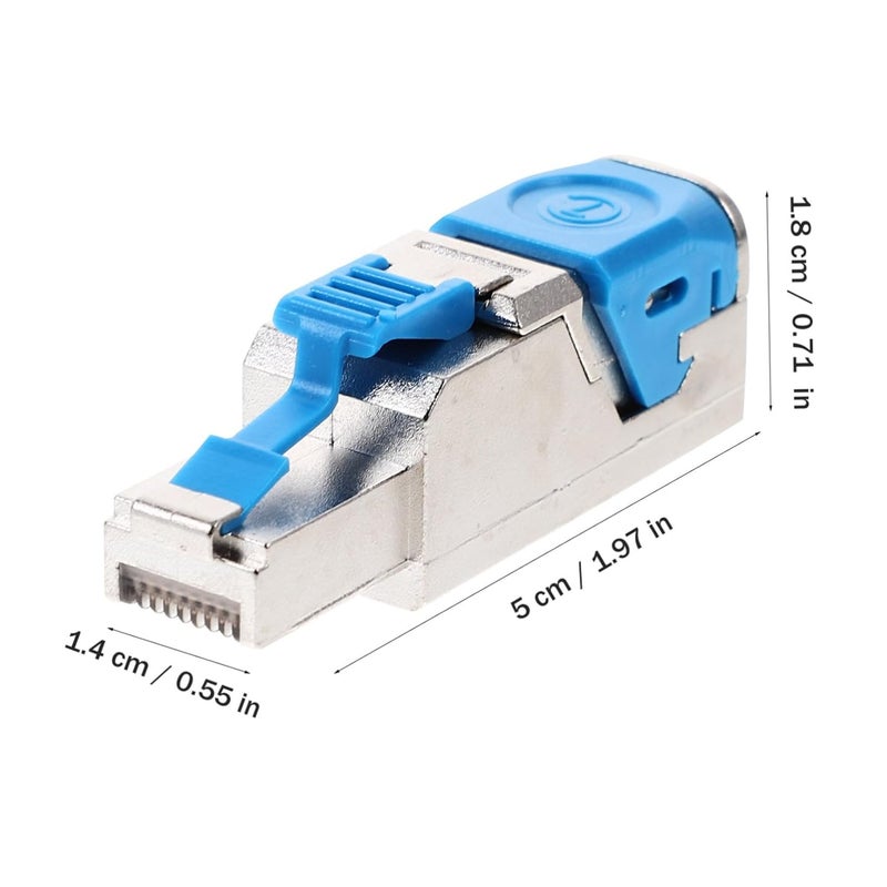 Merryhapy Modular Ethernet Cable Plugs Easy Maintenance Pressure Free Connectors - Image 2