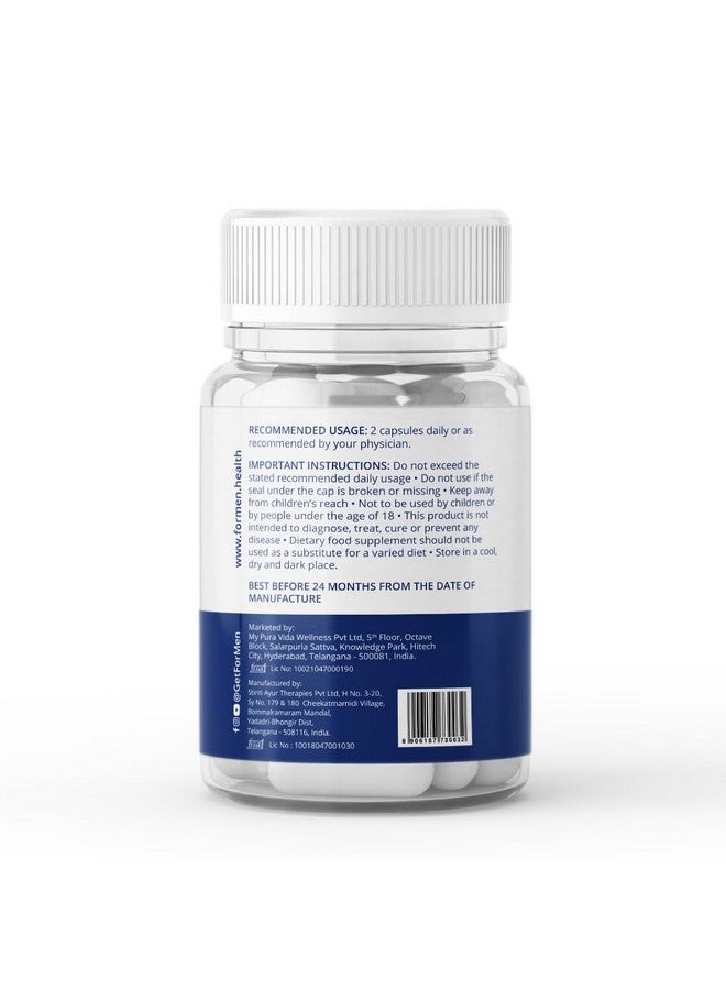 ForMen Testoboost | 60 Capsules | 1000mg per Men Wellness Capsules | Men Wellness Supplement for Better Energy Level & Performance - Image 3