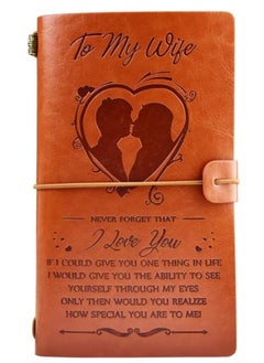 To My Wife Leather Journal Notebook Gifts Vintage Travel Journals Personalized Engraving Note Book Handmade Diary Special Holiday Gifts for Wife - pzsku/Z23AA33AD07C935207E8BZ/45/_/1702015879/70188f71-a198-49ca-8b9a-2bcc25f2b468