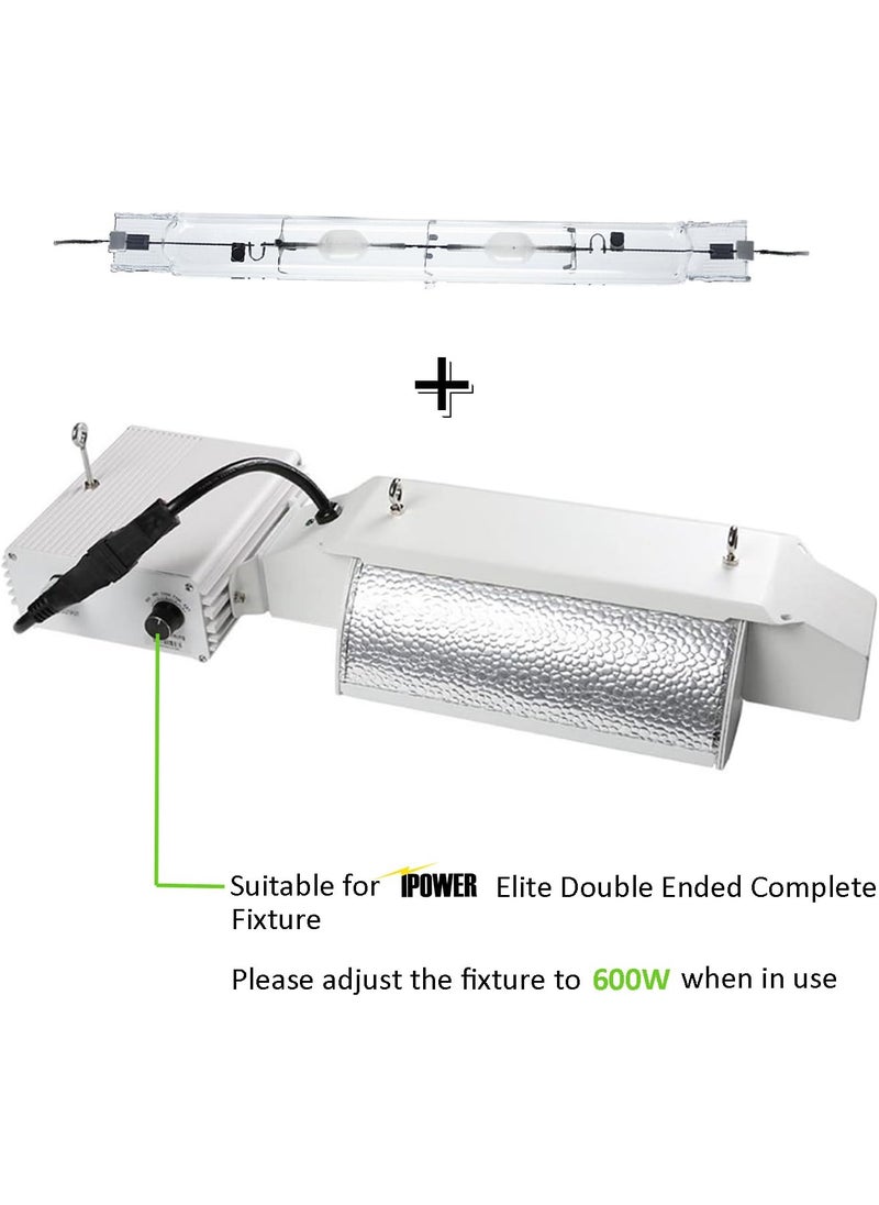 iPower iPower GLBULBDECDM630K4 630W Double Ended Ceramic Metal Halide Grow Light Bulb CMHCDM Lamp for Flowering CCT 4200K 65000 Lumens  - Image 3
