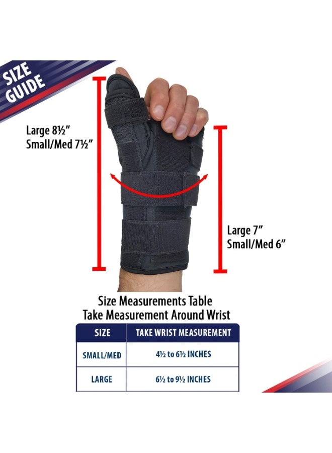 FDTY دعامة المعصم مع جبيرة الإبهام دعامة المعصم جبيرة الإبهام دعامة الإبهام لعلاج التهاب المفاصل والالتواءات وآلام النفق الرسغي والتهاب الأوتار - Image 4