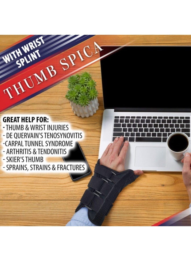 FDTY دعامة المعصم مع جبيرة الإبهام دعامة المعصم جبيرة الإبهام دعامة الإبهام لعلاج التهاب المفاصل والالتواءات وآلام النفق الرسغي والتهاب الأوتار - Image 5
