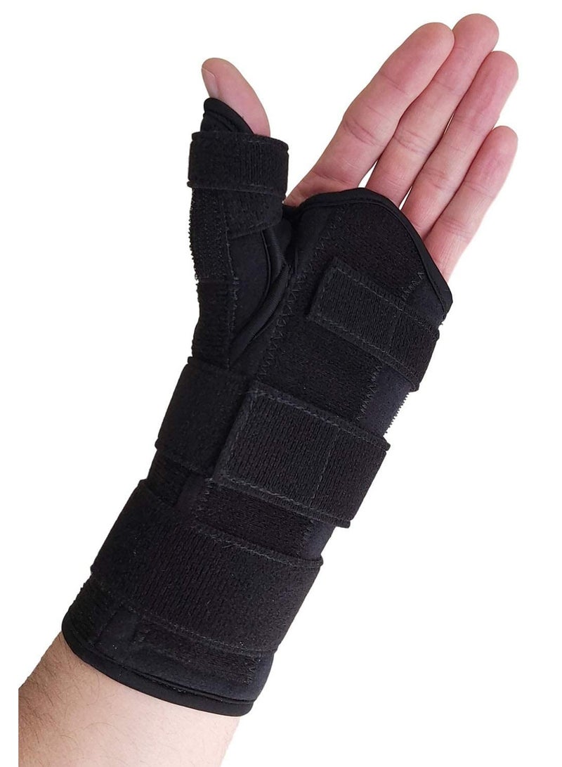 FDTY دعامة المعصم مع جبيرة الإبهام دعامة المعصم جبيرة الإبهام دعامة الإبهام لعلاج التهاب المفاصل والالتواءات وآلام النفق الرسغي والتهاب الأوتار - Image 1