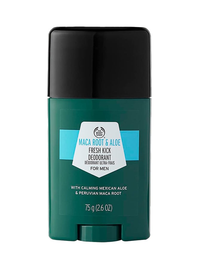 THE BODY SHOP Maca Root & Aloe Fresh Kick Deodorant | Natural Men’s Deodorant with Aloe Vera & Brazil Nut Oil | Long-Lasting Freshness, 75 g - Image 1