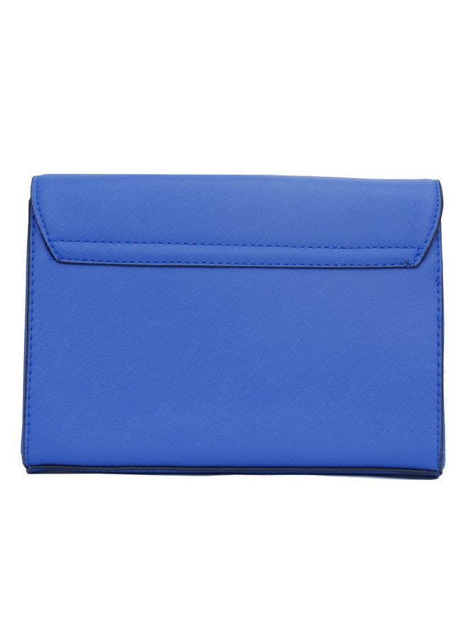 KKXIU Women Elegant Faux Leather Evening Envelope Clutch Purse Foldover Bags for Party Wedding Prom (A-Royal Blue) - Image 4