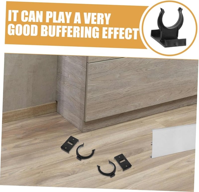 12 Pack Adjustable Plastic Plinth Clips For Kitchen Cabinet Toe Kick Installation - Image 3