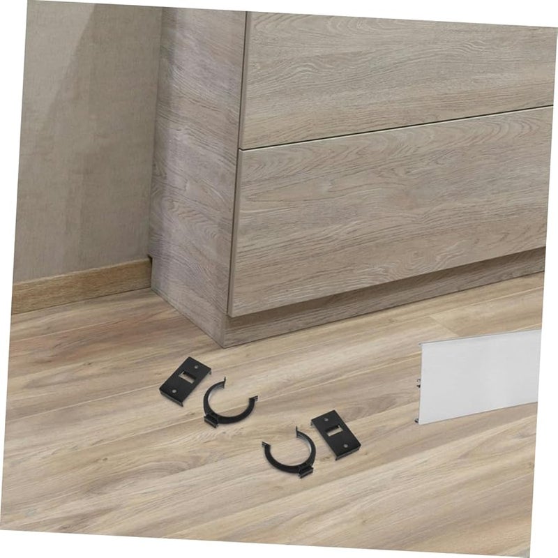 12 Pack Adjustable Plastic Plinth Clips For Kitchen Cabinet Toe Kick Installation - Image 5