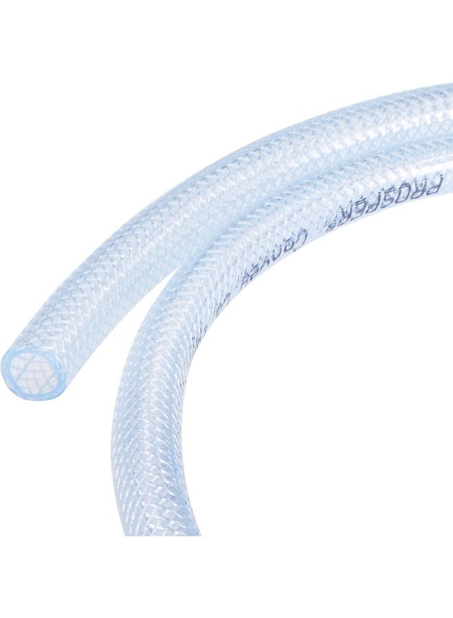 MECCANIXITY Braided Reinforced Pvc Tubing 3/8" Id 9/16" Od 3.3Ft Transparent High Pressure For Water Hose  - Image 1