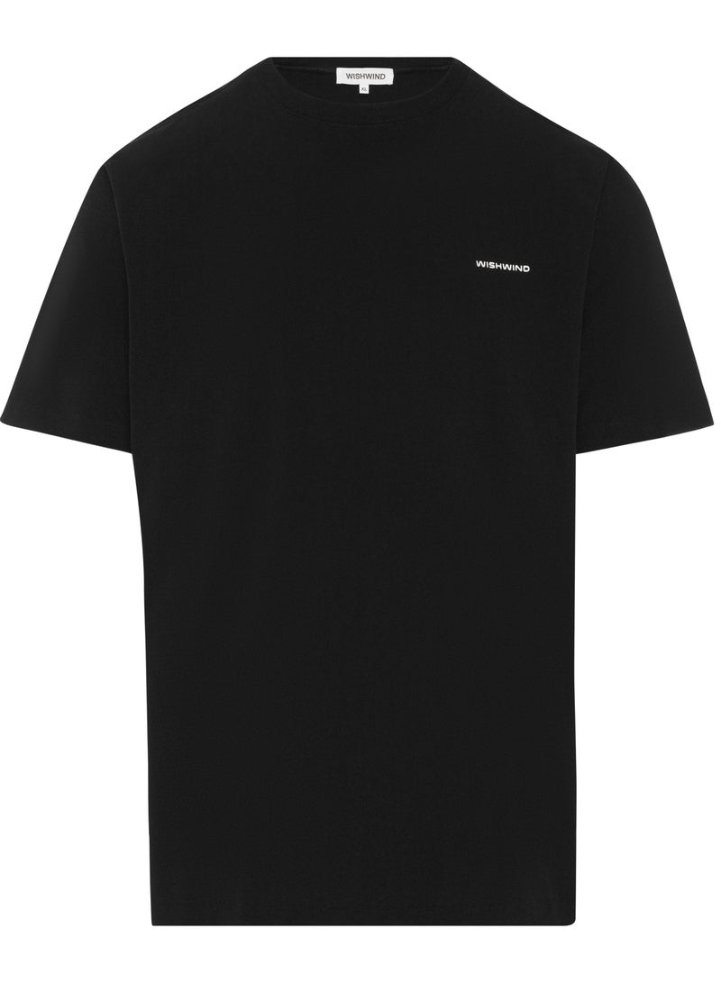 WISHWIND Unisex 100% Cotton T-Shirt – Soft, Breathable & Lightweight Casual Tee for Men & Women | Relaxed Fit | Perfect for Everyday Wear, Summer, Gym & Travel (Black) - Image 3