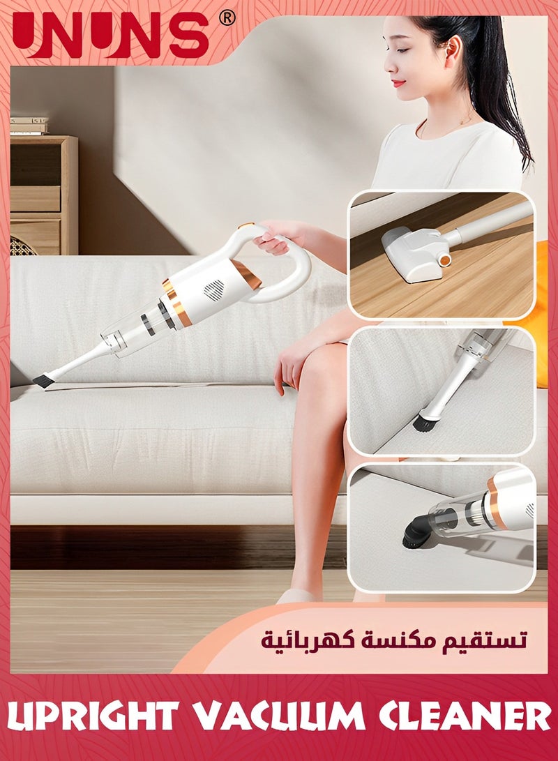 UNUNS Cordless Vacuum Cleaner, Handheld 3-in-1 Small Stick Lightweight Vacuum Car Vacuum For Pet Hair Hardwood Floor Cleaning - Image 2