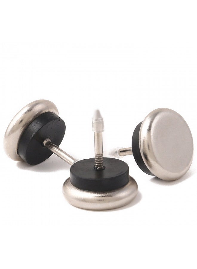 Furnigear Dia Nail On Furniture Glides for Chairs, Tables - Furnigear Nickel Base Cushioned Furniture Nails - Allowing Chairs to Glide Effortlessly Over Carpet Floors (1-1/4", 16 Pack-Gray)  - Image 3