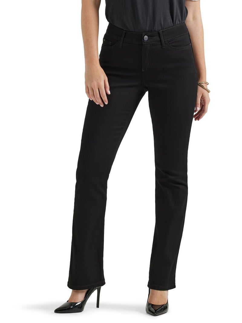 Lee Women's Ultra Lux Comfort with Flex Motion Bootcut Jean Black 16 Medium - Image 1