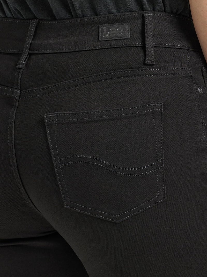 Lee Women's Ultra Lux Comfort with Flex Motion Bootcut Jean Black 16 Medium - Image 4