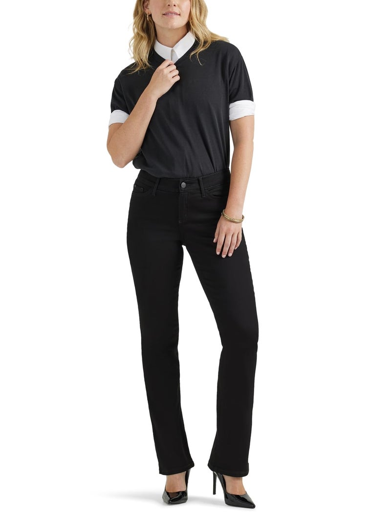 Lee Women's Ultra Lux Comfort with Flex Motion Bootcut Jean Black 16 Medium - Image 2