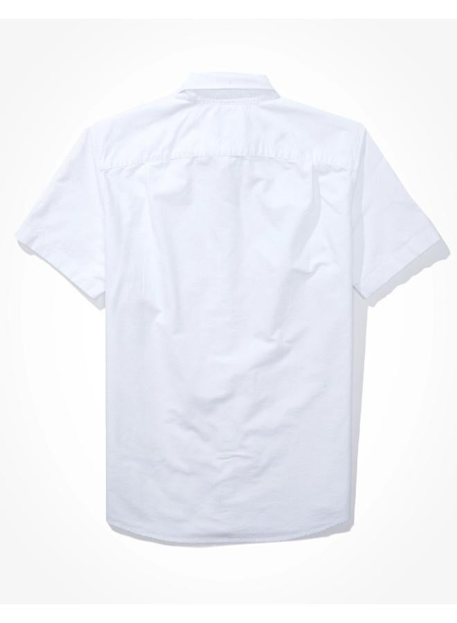 American Eagle AE Classic Fit Oxford Short-Sleeve Button-Up Shirt  - Image 2