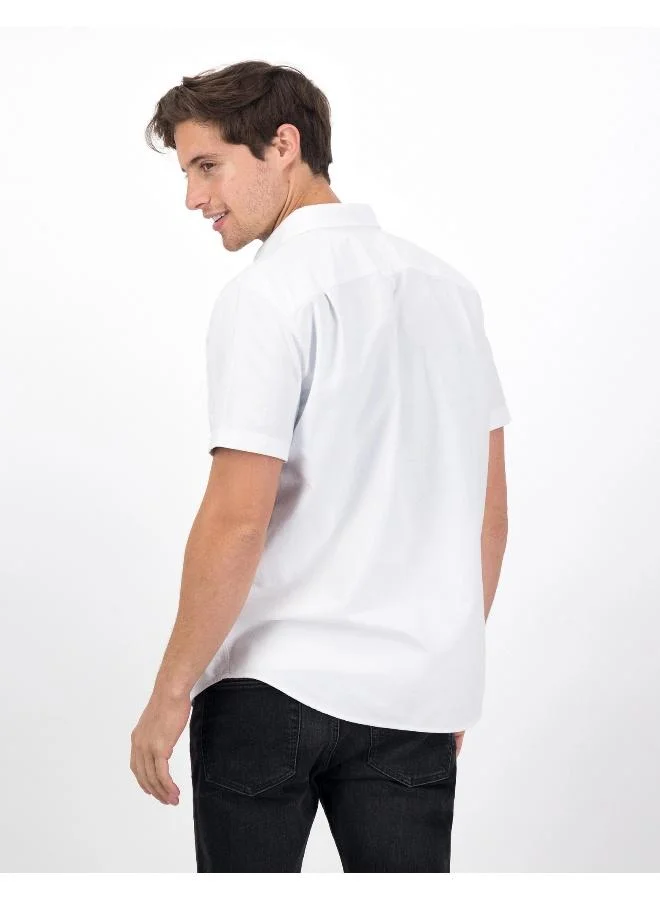 American Eagle AE Classic Fit Oxford Short-Sleeve Button-Up Shirt