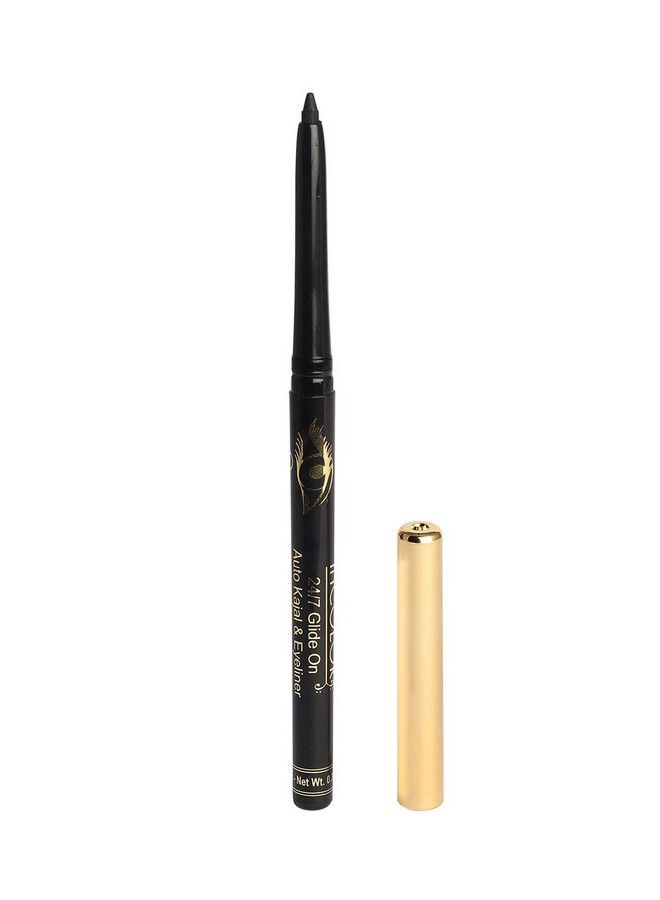 INCOLOR Auto Kajal Deep Black Water Proof Smudge Proof Combo Pack Of 3 - Image 5
