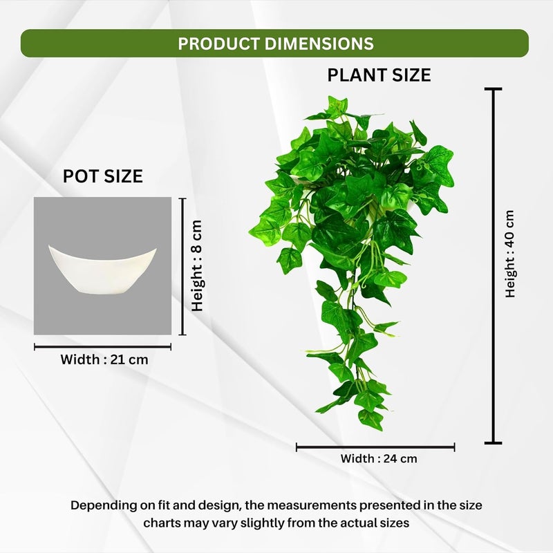 fancymart Elegant Artificial Plant Falling Leaves with Pot for Home & Office Decor – Versatile Potted Plant for Tabletop, Shelves, or Hanging Display - Image 3