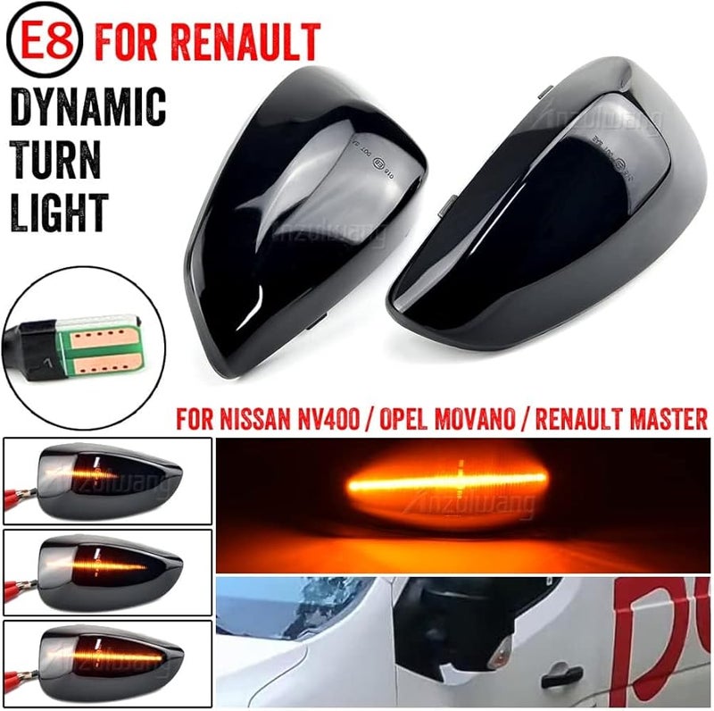 Dynamic Turn Signal Lights For VAUXHALL OPEL MOVANO 2010 2015 Wing Mirror Indicators Replacement - Image 5