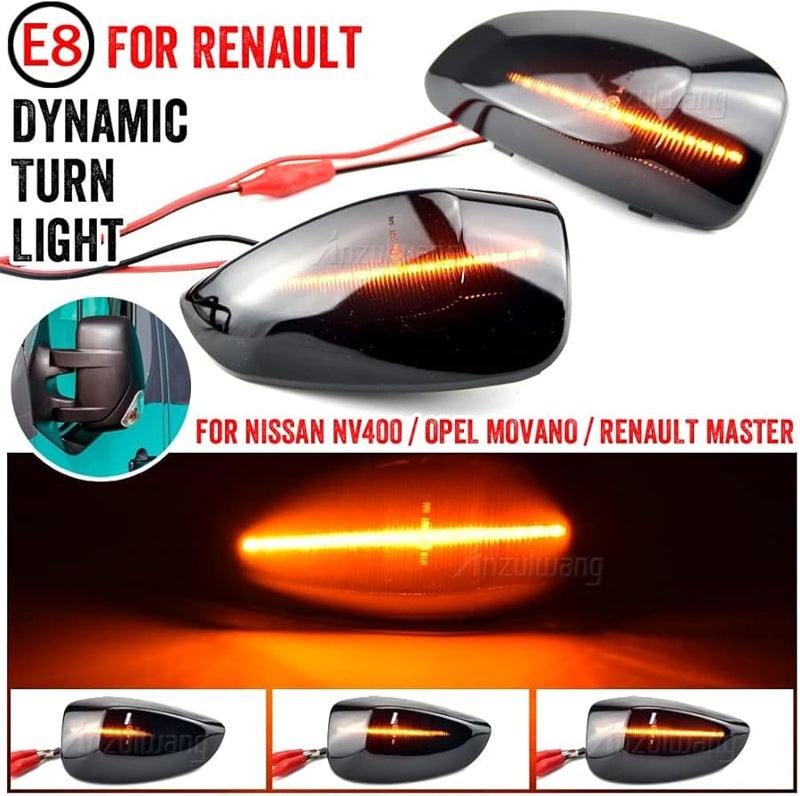 Dynamic Turn Signal Lights For VAUXHALL OPEL MOVANO 2010 2015 Wing Mirror Indicators Replacement - Image 4