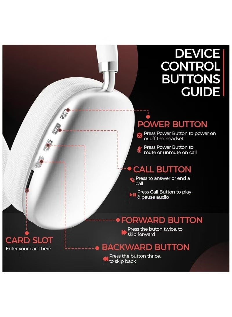 سماعات رأس لاسلكية بتقنية البلوتوث - بتصميم مشابه لسماعات AirPods، صوت نقي وجهير عميق - ملائمة مريحة، ميكروفون للتحدث بدون استخدام اليدين - عمر بطارية طويل - مثالية للجري، والتمارين الرياضية، والمكالمات - Image 5