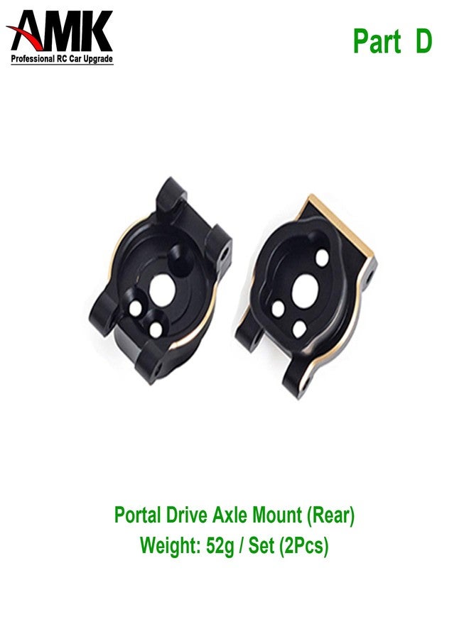 AMK 8 in 1 TRX4 Brass Weights Set TRX6 Wheel Counterweights Portal Axle Updating Accessorise for 1/10 RC Crawler TRX4 Upgrades (8 in 1 Set) - Image 4