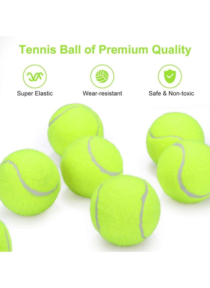 CMGTYYD 12 Pack Advanced Pressure Tennis Balls for Training, Practice, and Dogs - With Transport Bag for Beginner Exercise  - Image 2