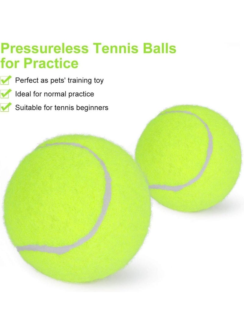 CMGTYYD 12 Pack Advanced Pressure Tennis Balls for Training, Practice, and Dogs - With Transport Bag for Beginner Exercise  - Image 3