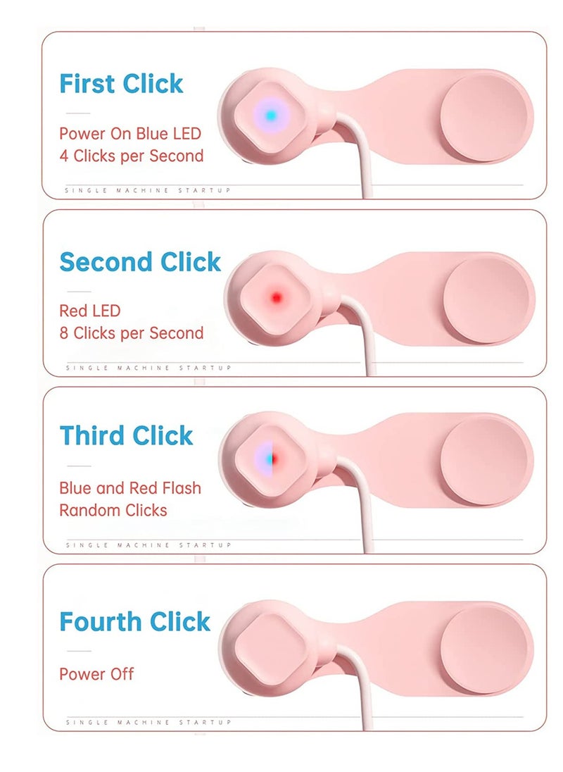 SYOSI - Auto clicker Device for Mobile Phone and Tablet Computer Screen, Simulated Finger Clicking USB Simulator for Gaming, Shopping, Giving a Like in Tiktok, Lightning Deal, Live Broadcasts Pink - Image 1