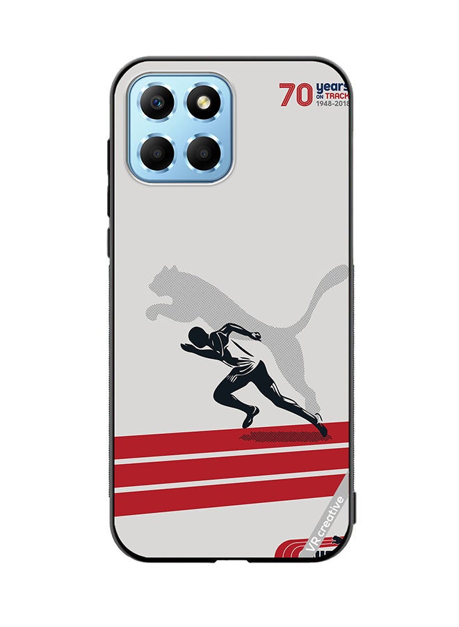 VR CREATIVE Protective Case Cover For Honor X8 5G Puma Runner Design Multicolour - Image 1