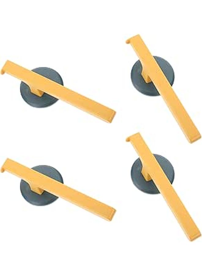 4 Pack Adhesive Towel Bars Wall Mounted Strong Reusable for Bathroom Kitchen - Image 1