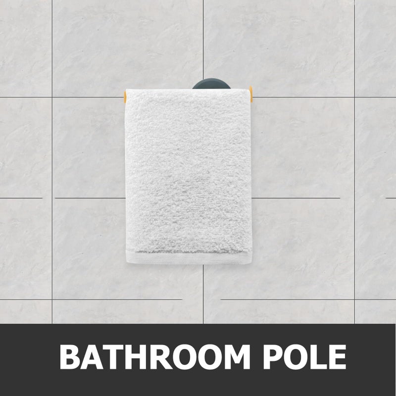 4 Pack Adhesive Towel Bars Wall Mounted Strong Reusable for Bathroom Kitchen - Image 5