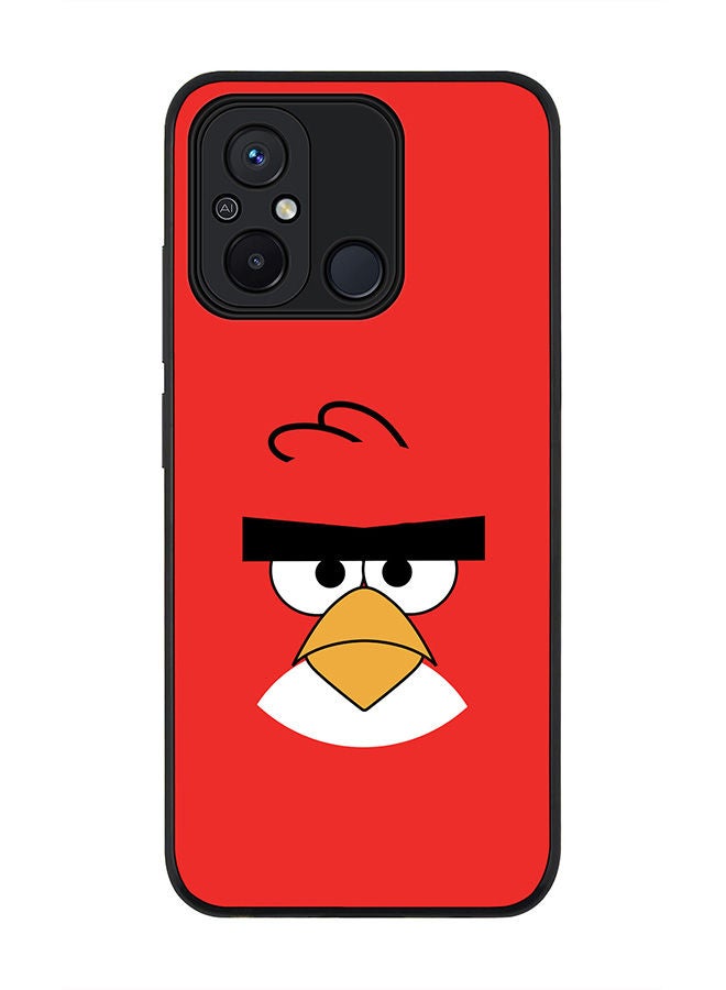 Stylizedd Rugged Black edge case for Xiaomi Redmi 12C 4G, Slim fit Soft Case Flexible Rubber Edges Anti Drop TPU Gel Thin Cover -  Red - Angry Birds - Image 1