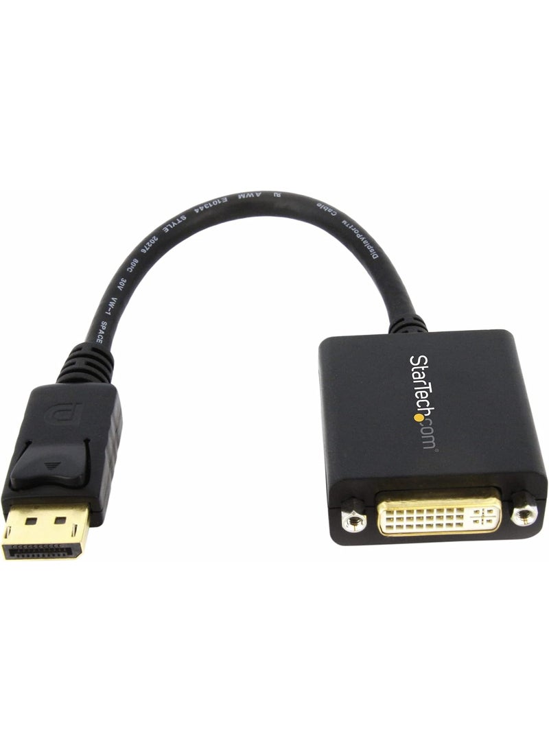 StarTech StarTechcom DisplayPort To DVI Adapter  Passive  1080p DP to DVI  Display Port to DVID Adapter  - Image 1