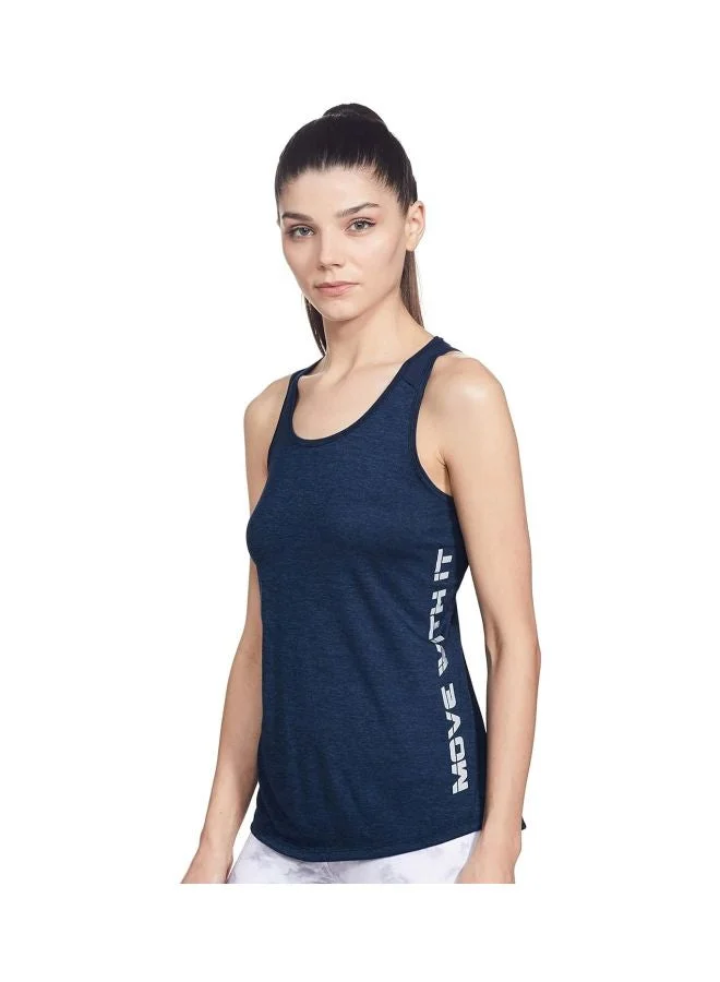 Jockey Cosmic Sapphire MW33 Women Microfiber Fabric Graphic Printed Tank Top with Breathable Mesh and Stay Dry Treatment for Women | Best Price UAE