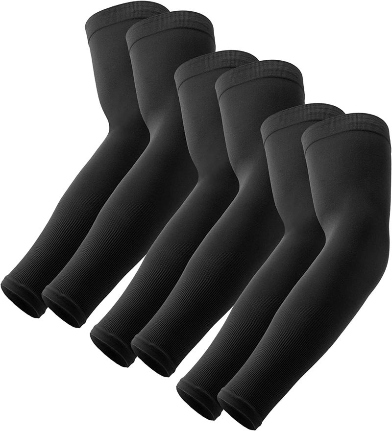 DeloPik UV Sun Protection Compression Arm Sleeves unisex, men and women , Cooling Athletic Sports Sleeve for Football, Golf & Volleyball, water sport, outdoor activities, Tattoo Cover Up - Image 1