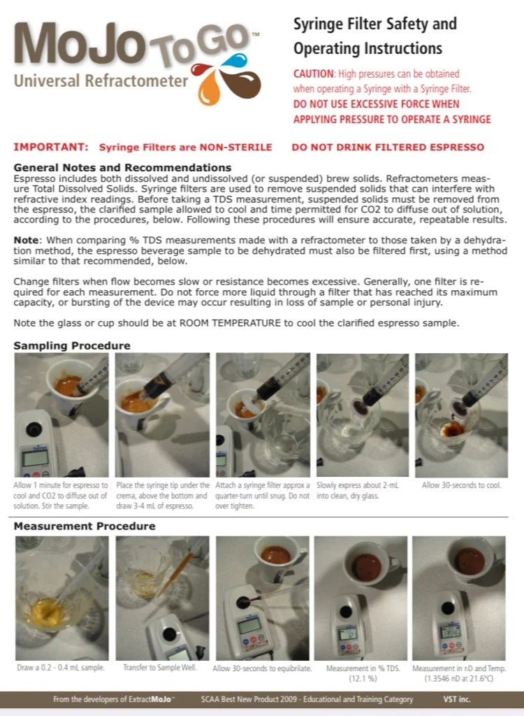 VST Luer-Lock Syringe 10ml for Espresso Testing to use with Refractometer - 25pcs pack - Image 3