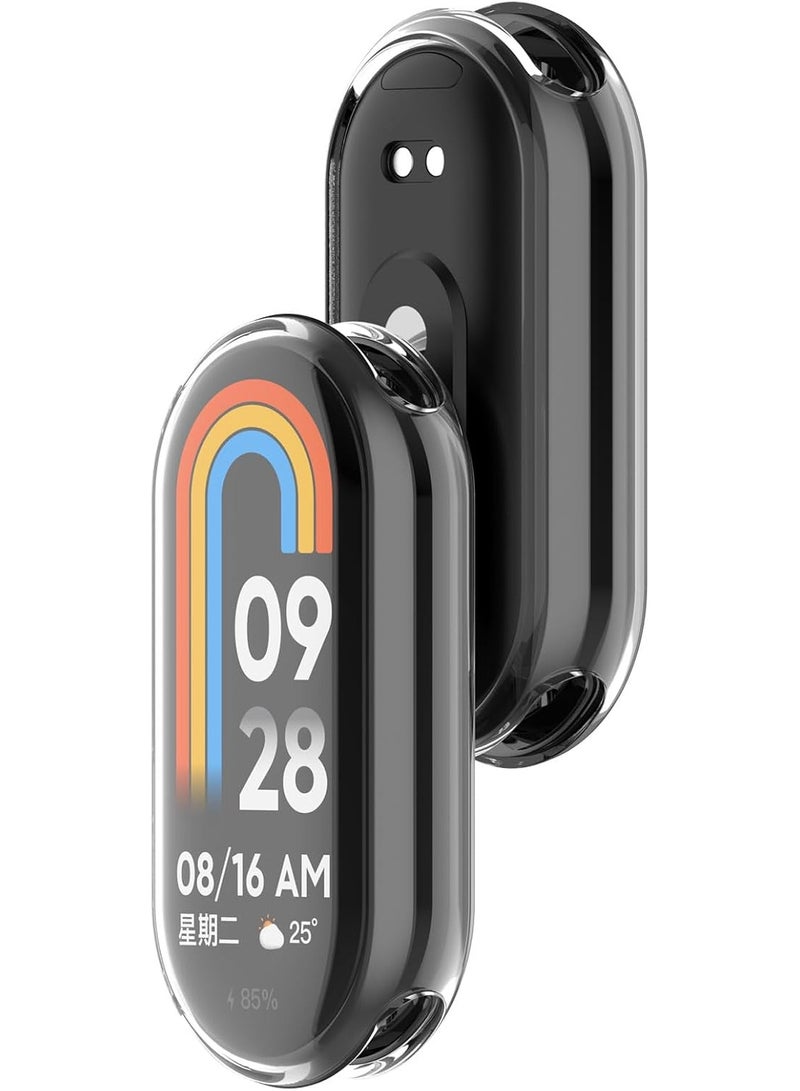 Hard PC Protective Case Cover for Mi Band 8 and Mi Band 9, Shockproof Anti-Scratch Slim Lightweight Full Protective Edge Cover (Clear) - Image 5
