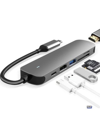 6-in-1 USB C Hub with USB 3.0, 4K HDMI, USB C PD, SD/TF Card Reader – Multiport Docking Station for MacBook Pro, MacBook Air & Type-C Devices – Expand Connectivity, High-Speed Data Transfer, and Power Delivery - pzsku/Z23AB332330A35C07C4ABZ/45/_/1739985919/b3d7460f-c475-463d-968b-d22abc23b176
