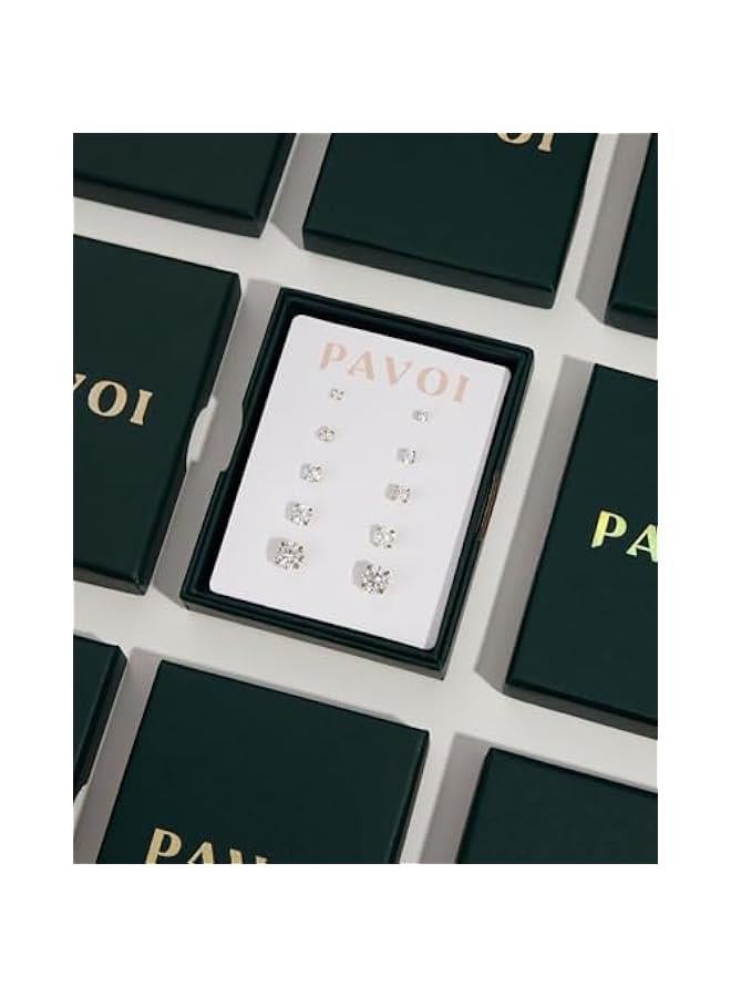 PAVOI 14K Gold Plated Sterling Silver Alphabet Letter Earrings | Personalized Initial Earrings - Image 5