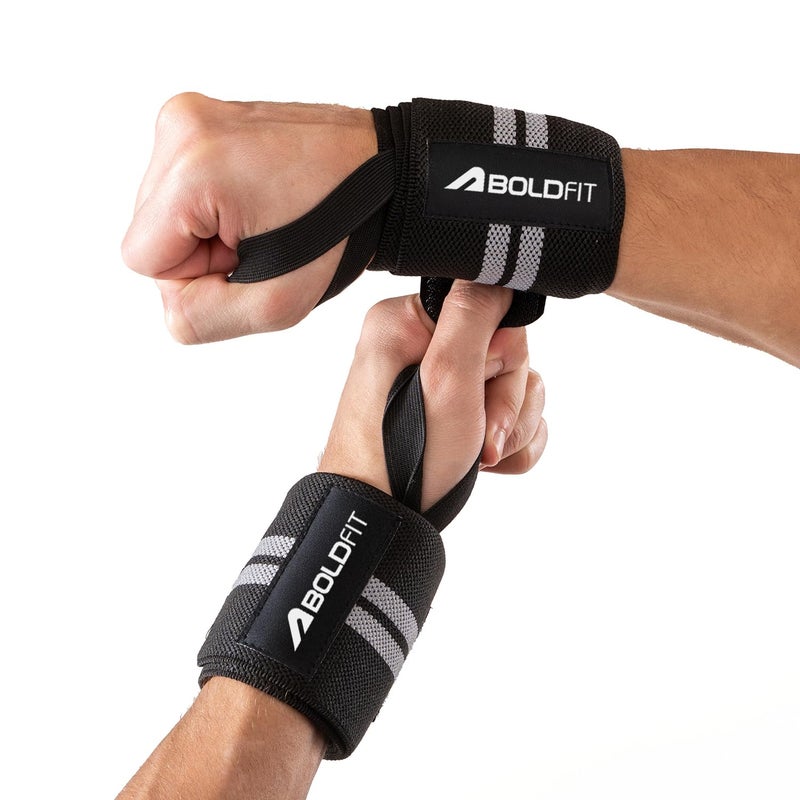 BOLDFIT Wrist Band for Gym Workout Wrist Support for Gym Straps for Men Hand Band Strap for Man Accessories for Men Workout Wrists Supporter wrap for Man Workouts Accessories for Women Hand Wraps - Image 1