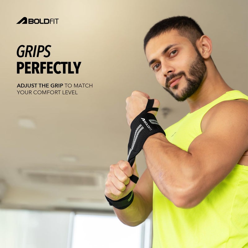 BOLDFIT Wrist Band for Gym Workout Wrist Support for Gym Straps for Men Hand Band Strap for Man Accessories for Men Workout Wrists Supporter wrap for Man Workouts Accessories for Women Hand Wraps - Image 3