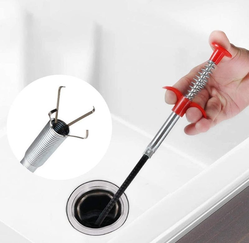 SBA PRIME SBAPRIME Flexi Cleaner Stick 23 Inch Spring Pipe Tools Cleaner Sticks Cleaning Tools Household for Kitchen Sink - Image 4