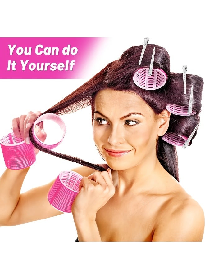 Rozino Hair Curling Rollers Set with 18 Curlers and 10 Clips for Hairstyling - Image 5