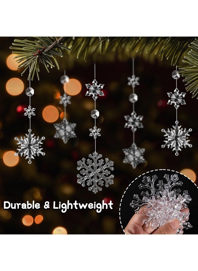 40Pcs Christmas Tree Decorations Christmas Snowflake Ornaments, Clear Acrylic Crystal Snowflakes Christmas Hanging Ornaments with Beads for Christmas Tree Winter Xmas Holiday Party Supplies Indoor - pzsku/Z23AB4E7E660DD06D4B44Z/45/_/1740982874/5d32dd29-f9c3-430c-8e6c-b83b2c3eb2a5