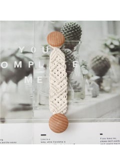 SYOSI 2 Pack Rope Knobs Door Handle Rope Knot Cabinet Drawer Cupboard Furniture Door Wooden Pulls Handles Drawer Pulls for Kitchen Cabinet Wardrobe Cupboard Cabinet knobs Dresser knobs  - Image 5
