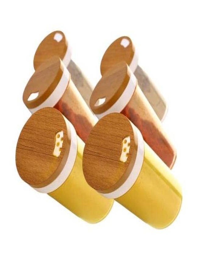 INVOSS Store Fresh Plastic Spice Jars - 100ml Spice Container with Shaker Lids, Masala Powder Containers, Seasoning Storage Bottles for Spice, Cabinet, Drawer, Dinnig Table - Pack of 6 - Image 1