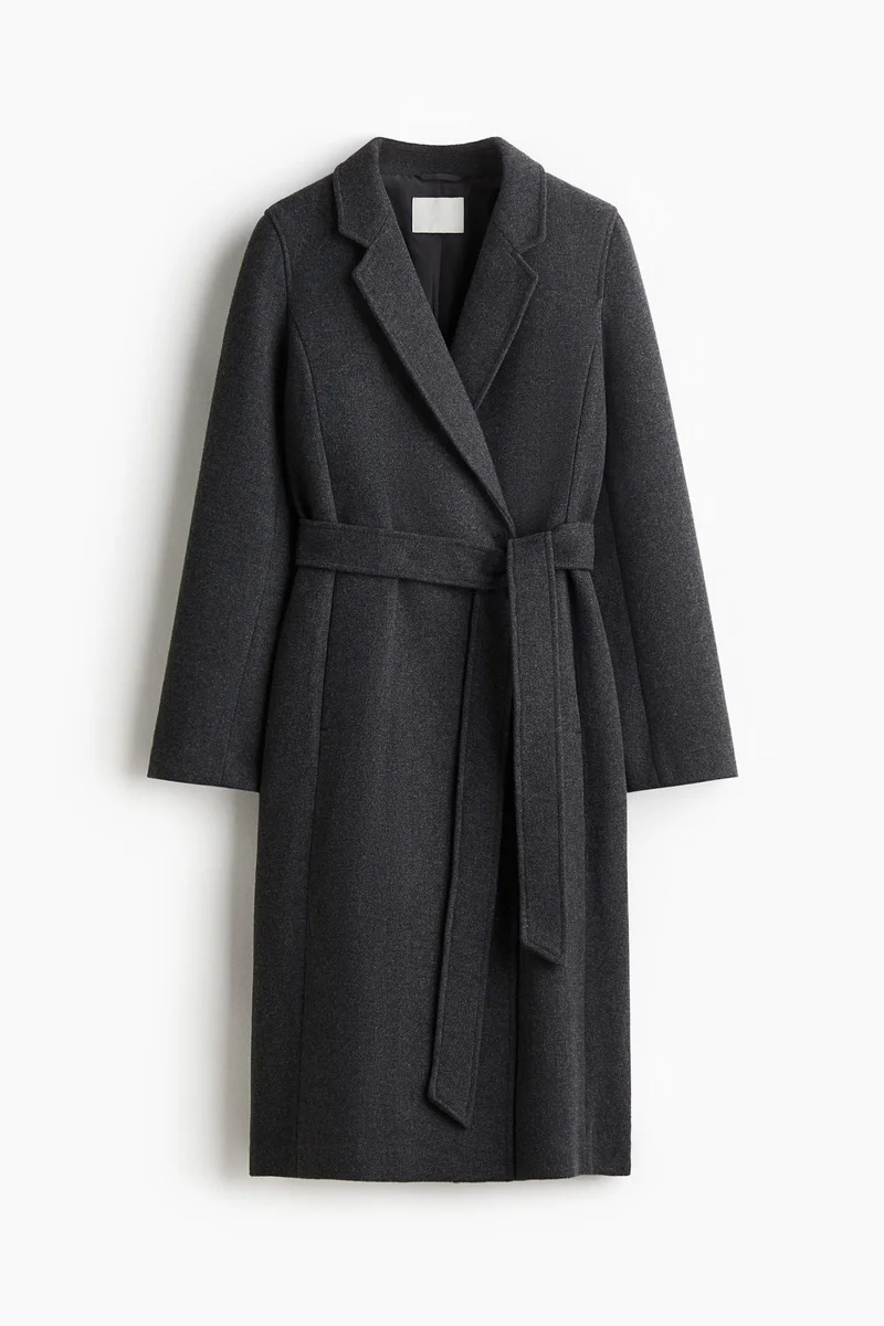 H&M Tie-belt coat