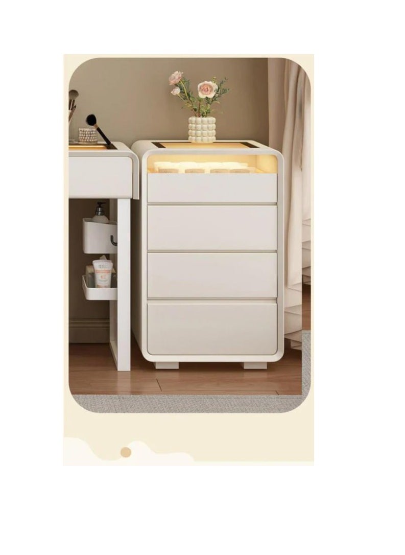 Cool Baby COOLBABY Modern Vanity Table Set with LED Mirror and Chair Stylish Bedroom Dressing Table  - Image 2