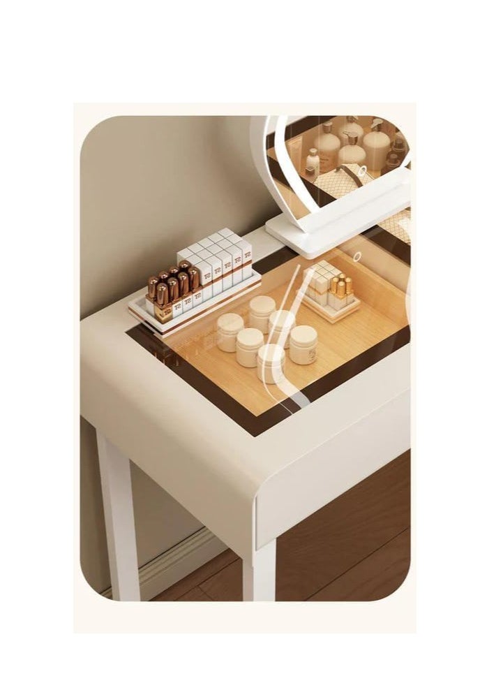 Cool Baby COOLBABY Modern Vanity Table Set with LED Mirror and Chair Stylish Bedroom Dressing Table  - Image 3